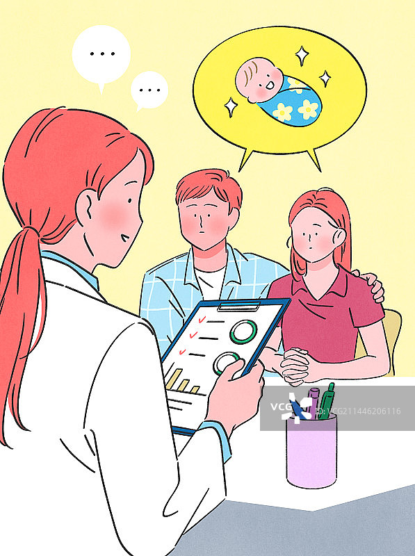 怀孕、项目、不孕不育、女人、夫妇、新婚夫妇、医院、妇产科检查图片素材