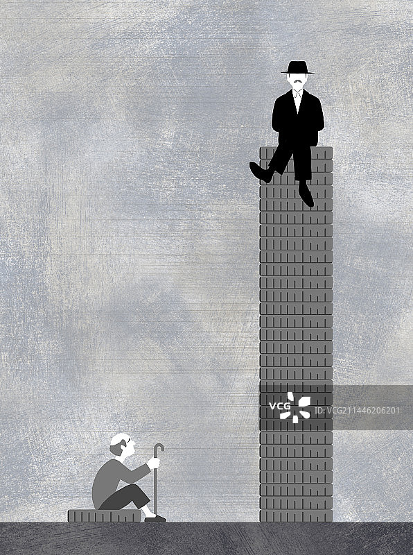 老年人的贫困问题：弱势群体、社会分化、养老金与财富图片素材