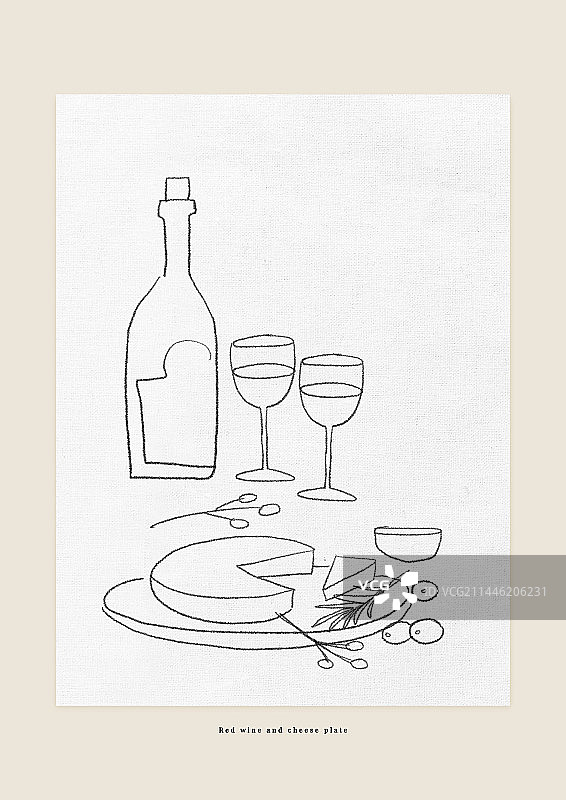 餐厅咖啡馆手绘碗装食物海报插画图片素材