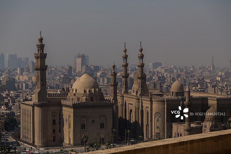 埃及开罗苏丹哈桑清真寺图片素材