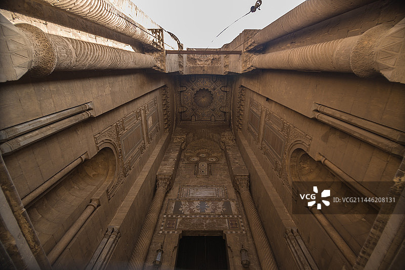 埃及开罗苏丹哈桑清真寺图片素材