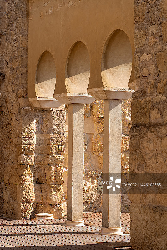 西班牙科尔多瓦哈里发的阿尔扎哈拉古城考古遗址图片素材