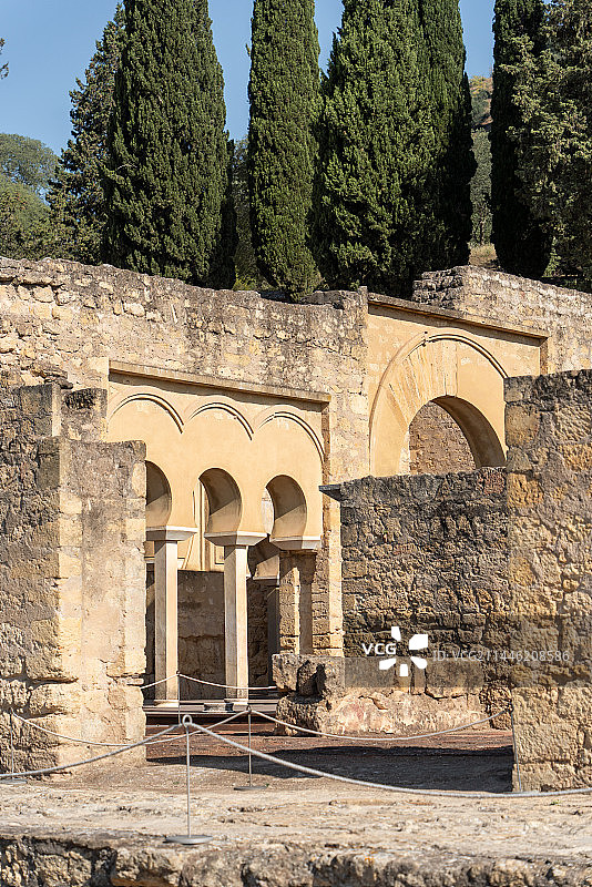 西班牙科尔多瓦哈里发的阿尔扎哈拉古城考古遗址图片素材