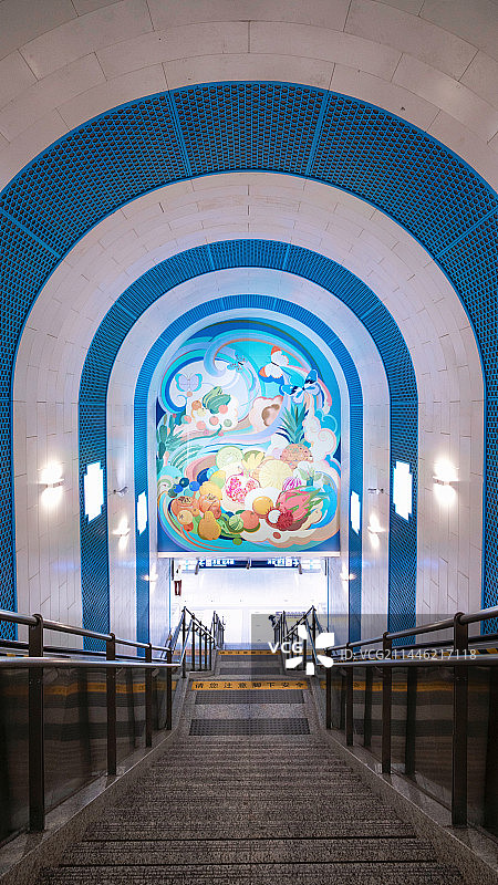 北京地铁19号线站内空间图片素材