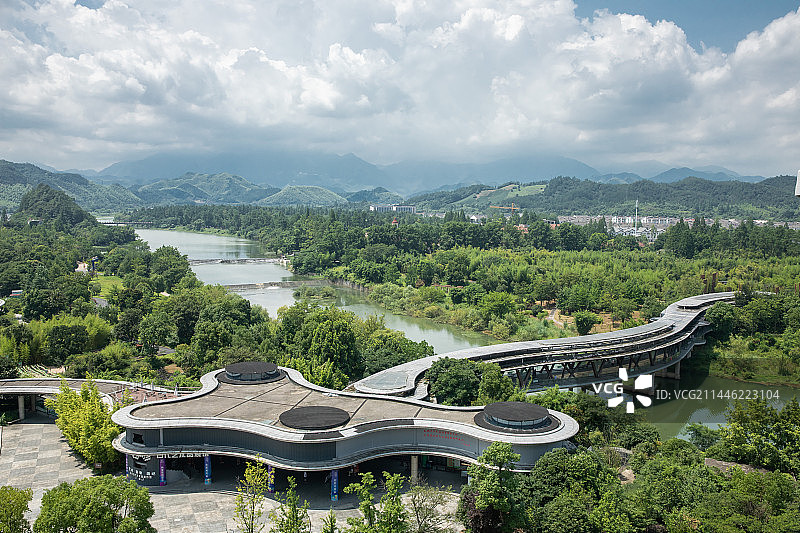浙江安吉开元度假村，安吉竹子博物馆图片素材