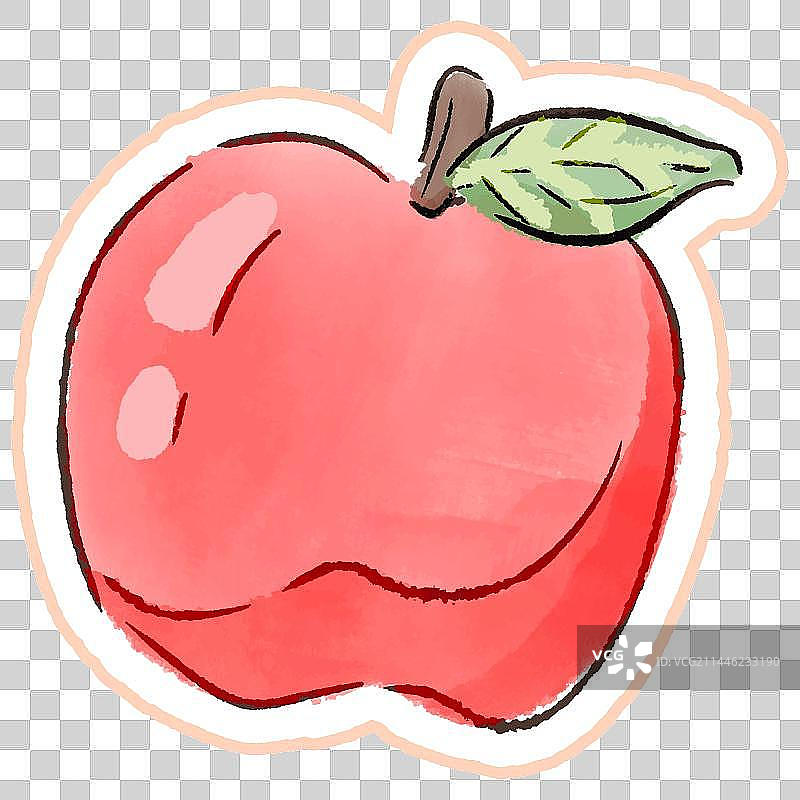 矢量手绘水彩风水果免抠元素图片素材