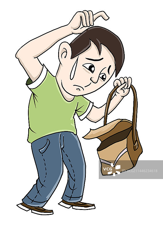 健忘症总丢三落四图片素材