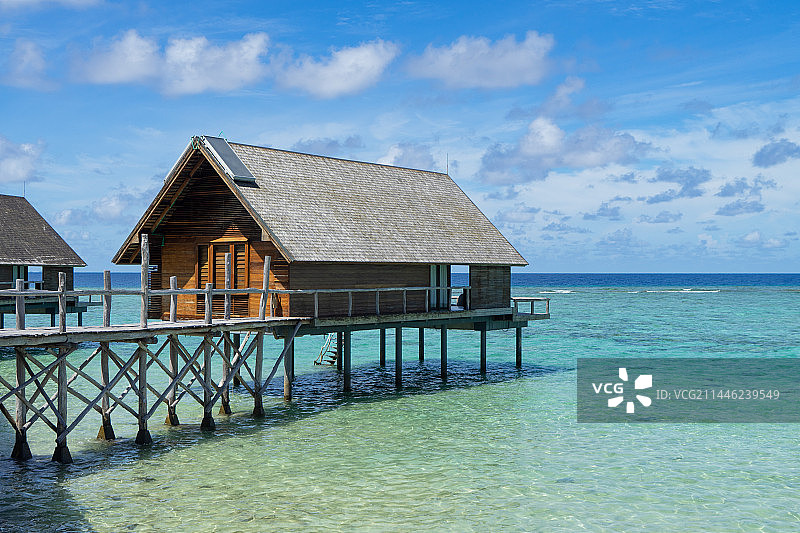 海上水屋图片素材