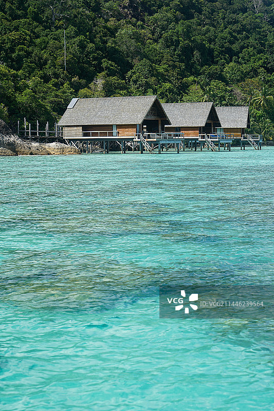 海上水屋图片素材