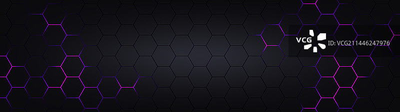 六边形霓虹灯背景图片素材