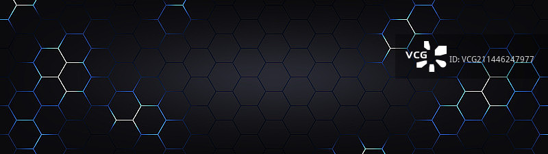 六边形霓虹灯背景图片素材
