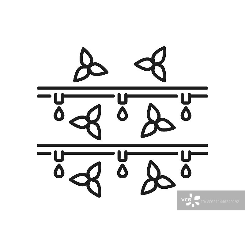农田或温室灌溉系统图标图片素材