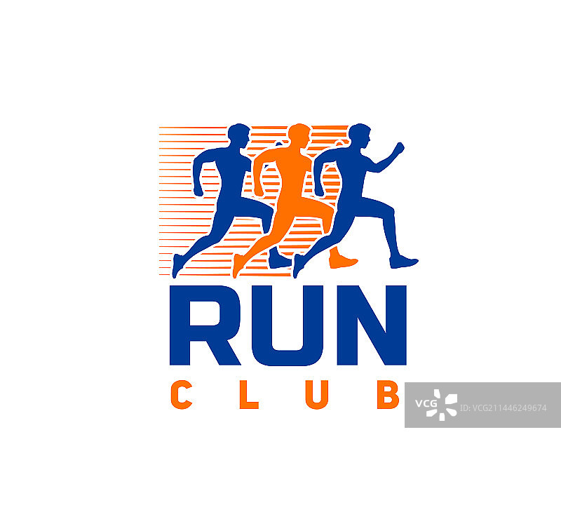 马拉松跑步运动图标图片素材