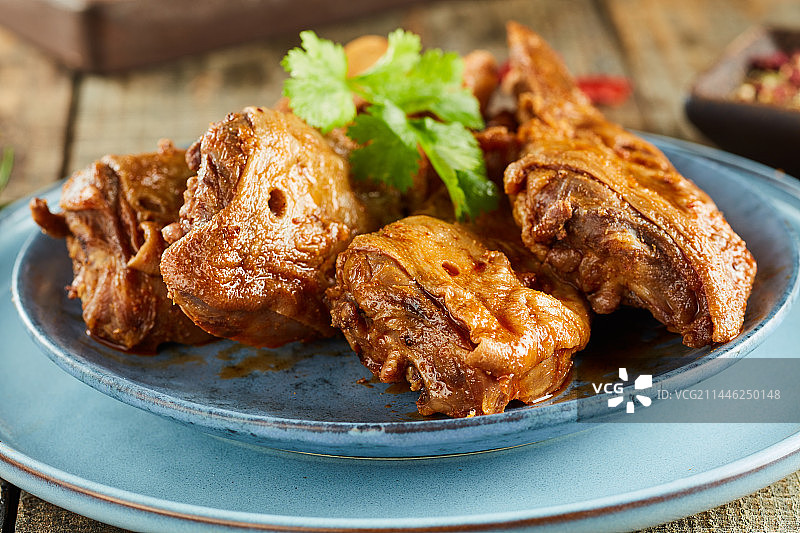 卤鸭头酱鸭头图片素材