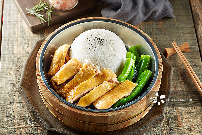 白切鸡肉饭图片素材