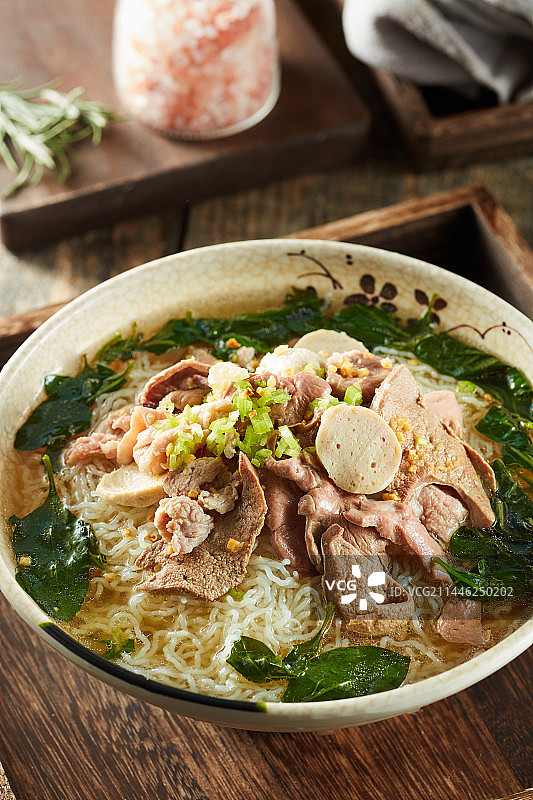 客家猪杂汤粉丝图片素材