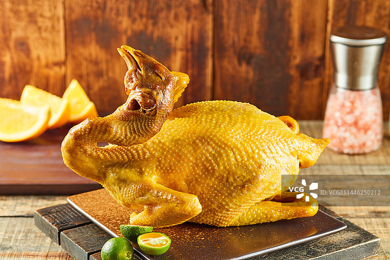 风味盐焗鸡图片素材