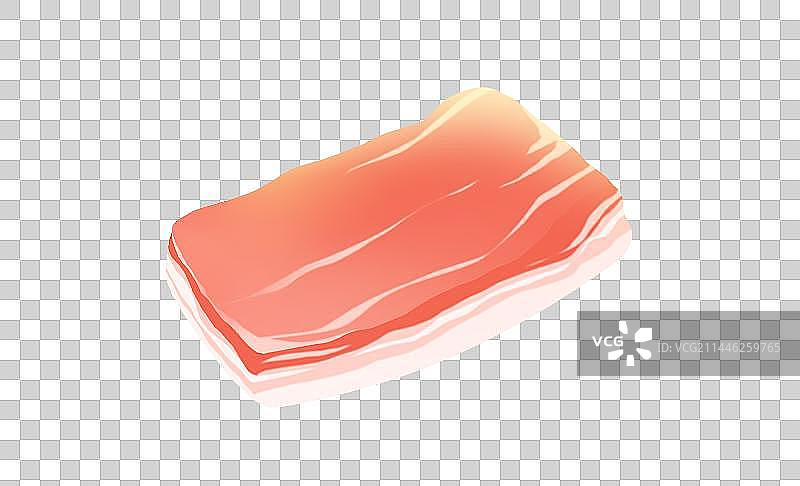 美味新鲜的肉片，清新卡通免扣素材图片素材