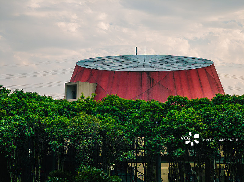 宁波诺丁汉大学校园风光摄影图片素材