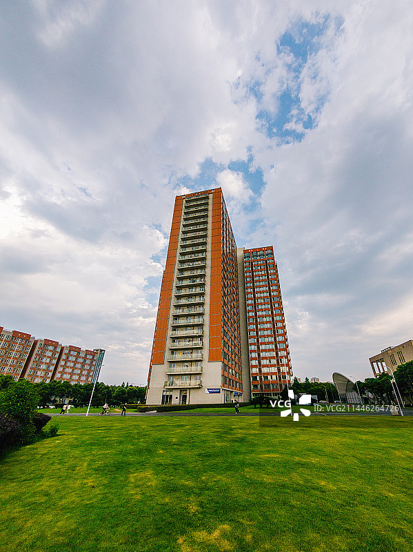 宁波诺丁汉大学校园风光摄影图片素材