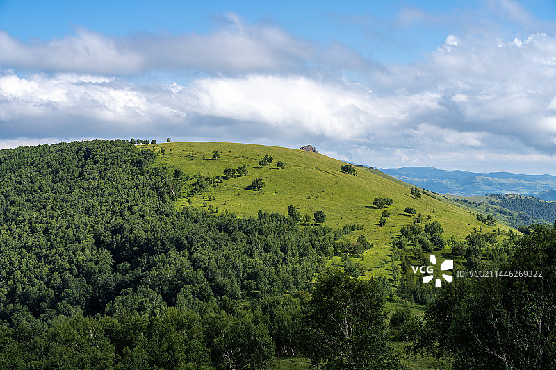 中国内蒙古赤峰克什克腾旗黄岗梁夏日风景图片素材