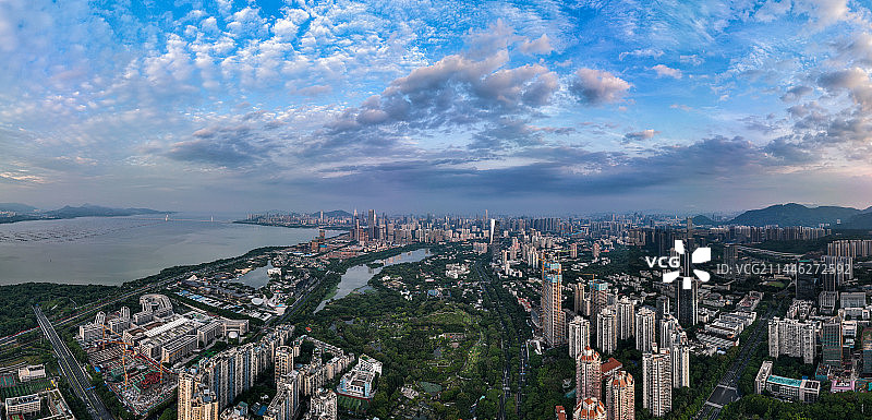 深圳城市风光全景天际线图片素材