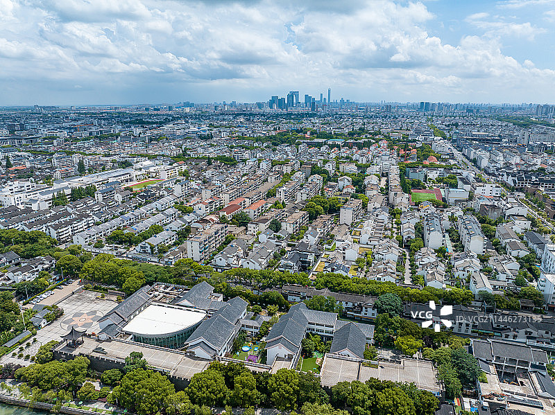 苏州水晶天里的胥门，盘门，护城河图片素材