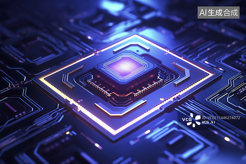 【AI数字艺术】AI芯片图片素材