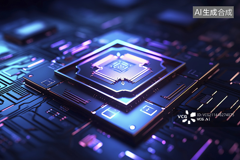 【AI数字艺术】AI芯片图片素材