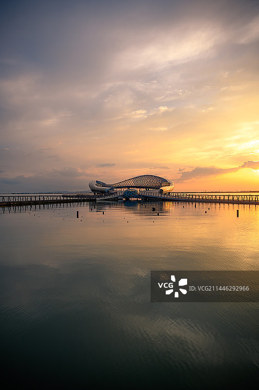 苏州太湖新城音乐喷泉图片素材
