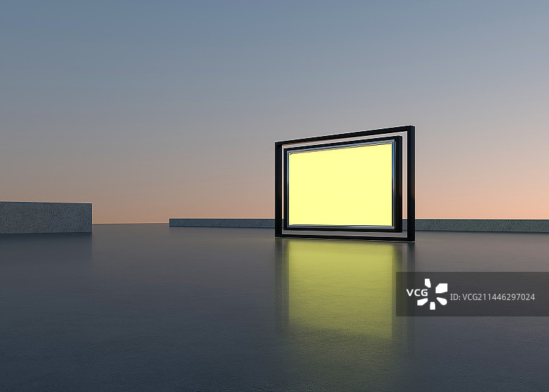 发光广告牌图片素材