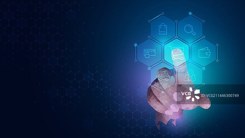 触摸未来界面技术图片素材