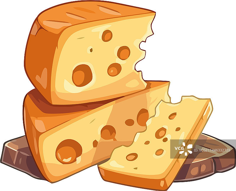 切达奶酪面包新鲜美食小吃图片素材