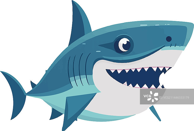 愤怒的尖牙鱼图片素材