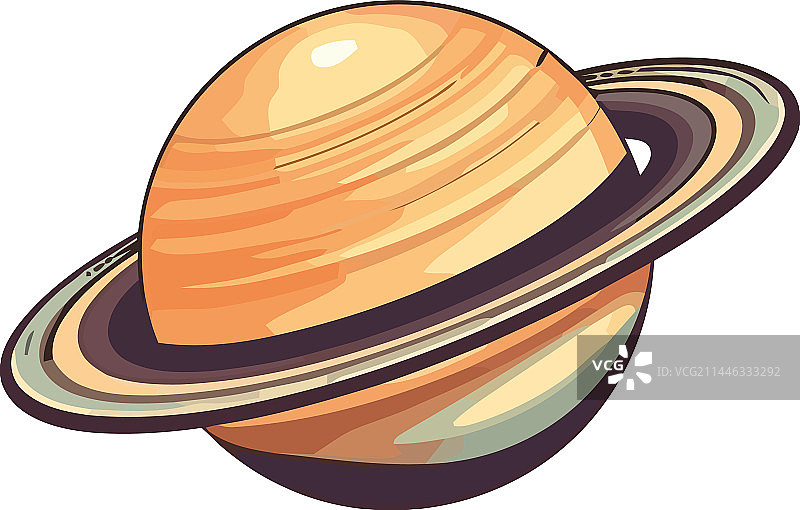 土星太空外行星图标图片素材