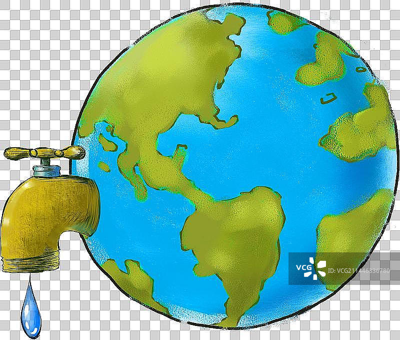 地球，缺水，水龙头，保护环境图片素材