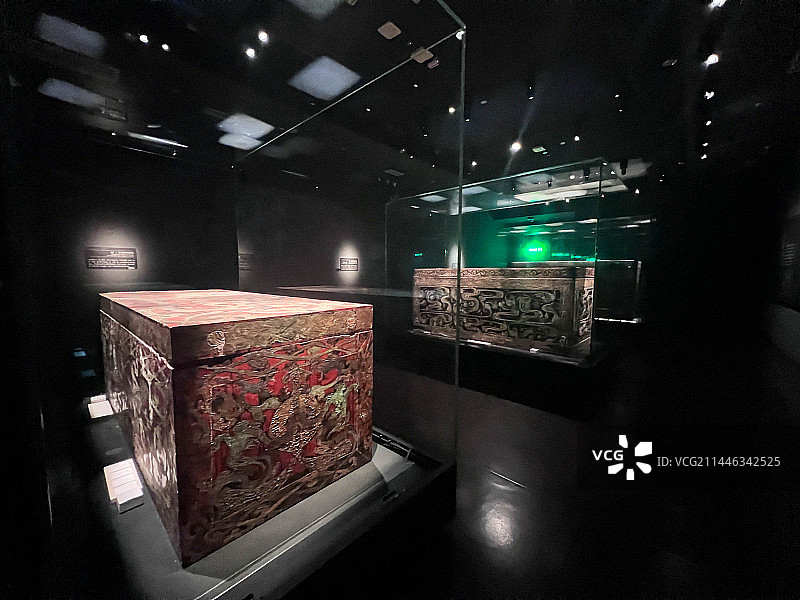 湖南省博物馆藏马王堆汉墓棺木图片素材