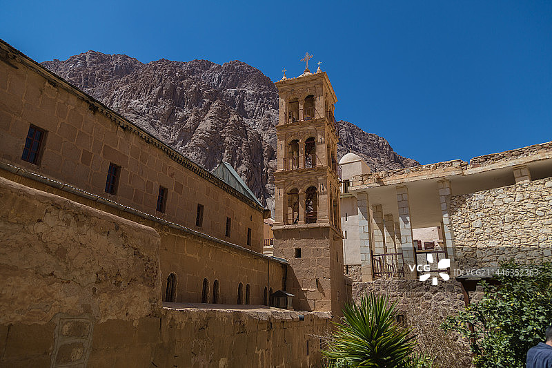 西奈山上的圣凯瑟琳修道院图片素材