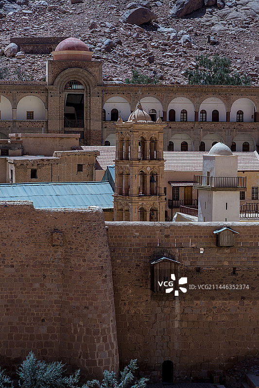 西奈山上的圣凯瑟琳修道院图片素材