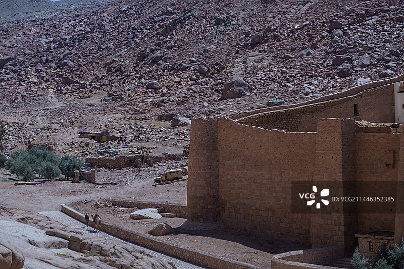 西奈山上的圣凯瑟琳修道院图片素材