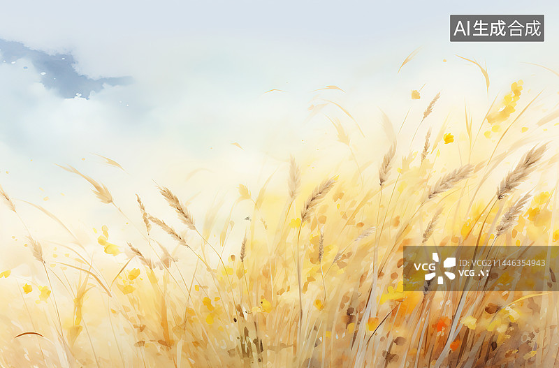 【AI数字艺术】秋天的芦苇图片素材