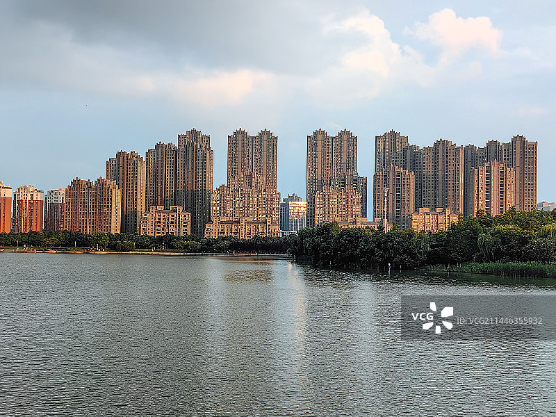 安徽合肥翡翠湖风景区自然风光图片素材