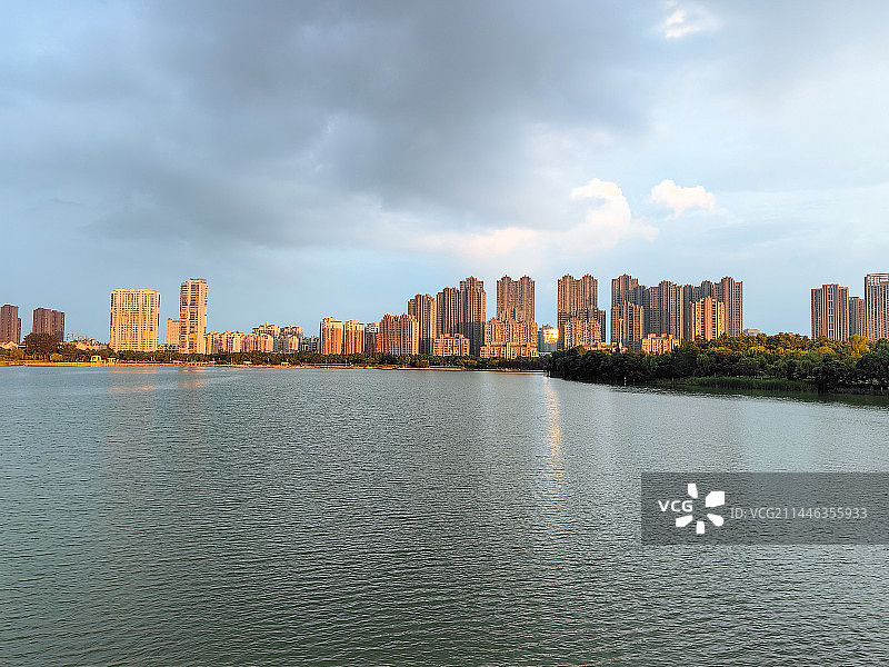安徽合肥翡翠湖风景区自然风光图片素材