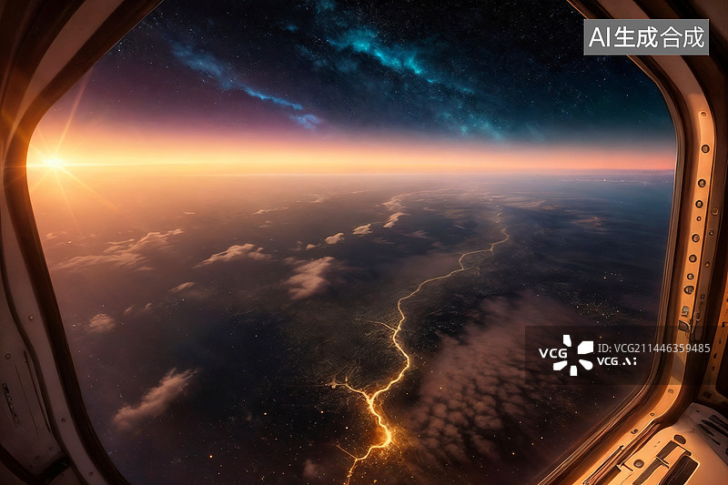【AI数字艺术】航天概念壁纸图片素材