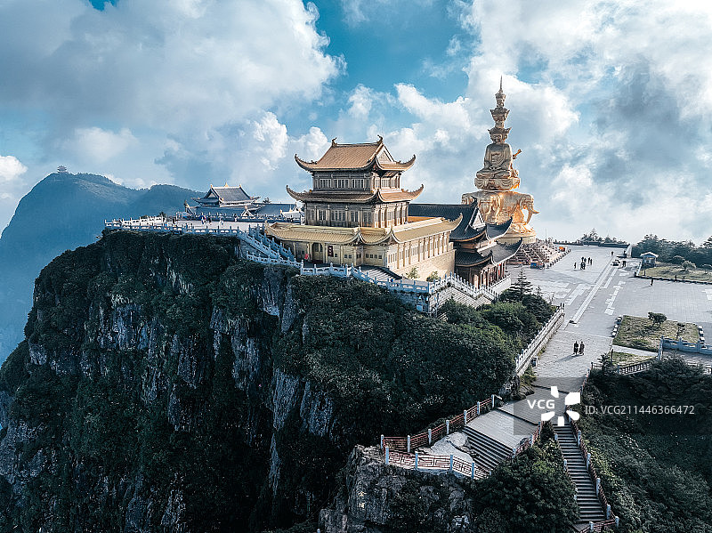 峨眉山金顶图片素材