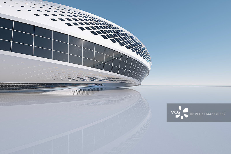 三维渲染户外场馆建筑广场图片素材