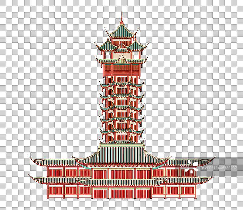 国风地标系列—成都 九天塔图片素材