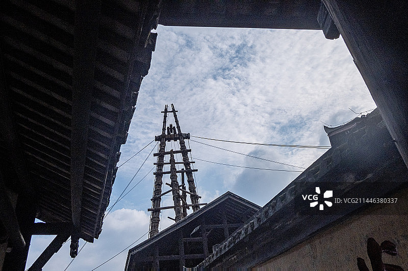 四川省自贡市大安区第三批全国重点文物保护单位燊海井图片素材