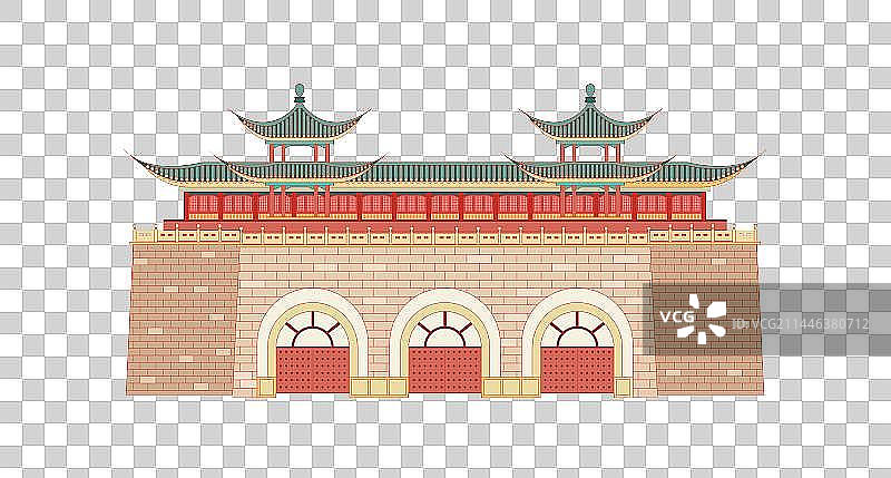 国风地标系列—南京玄武门图片素材