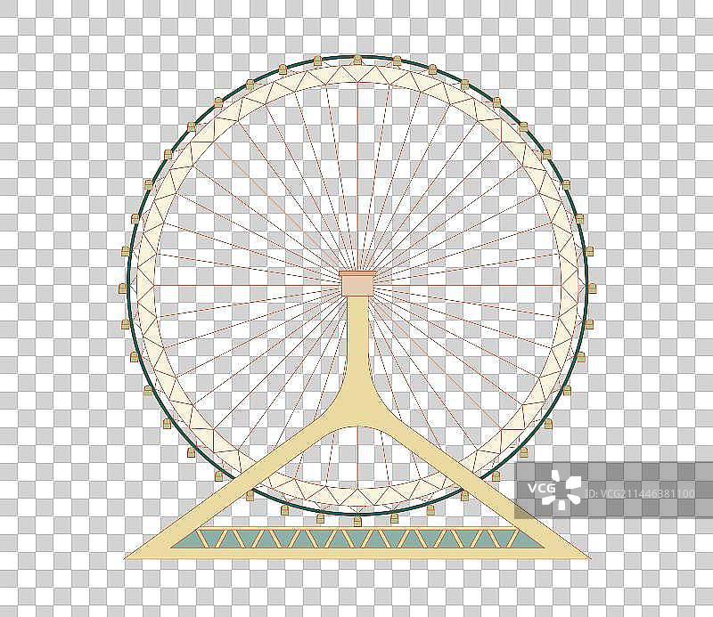 国风地标系列—天津之眼摩天轮图片素材